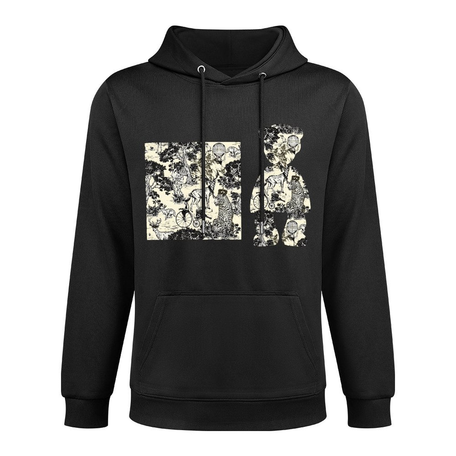 Hoodie Front PatternDurable Pure